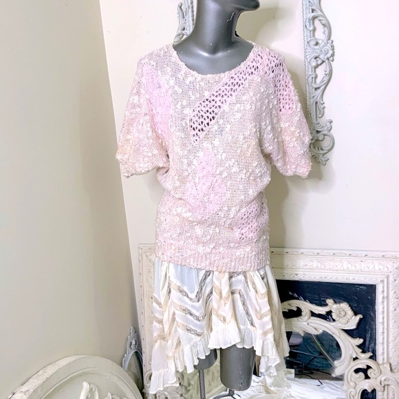 VINTAGE '80s Pretty Pastel Sweater - Picture 2 of 10